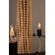 Drewniane koraliki z których wykonana jest lampa wisząca Beads