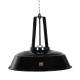 Metalowa lampa w kolorze czarnym, Workshop L