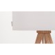 Drewniana lampa stołowa TRIPOD WOOD – WHITE