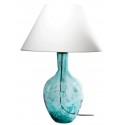Szklana lampa stołowa w kolorze turkusowym – GIE EL