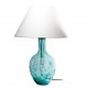 Szklana lampa stołowa w kolorze turkusowym – GIE EL